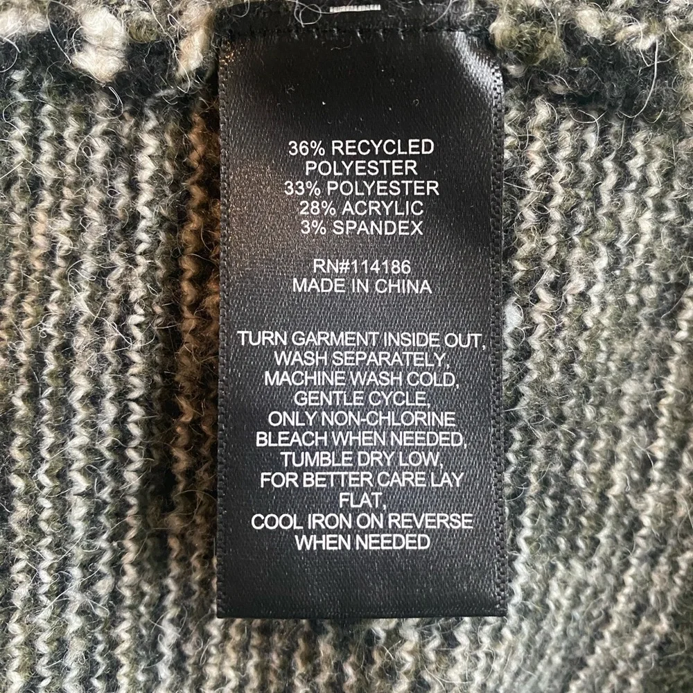 Frye Women's The Cozy Cardigan Olive Green Black
Southwest Aztec Western Size M - Picture 6 of 11